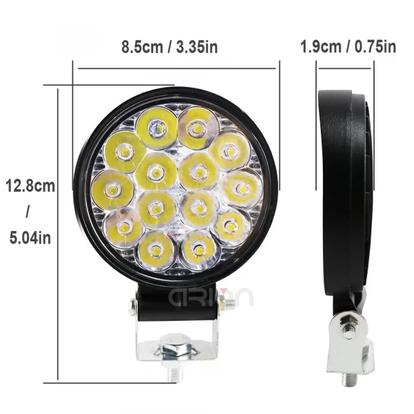 LED FAR 48W 12V LED OKRUGLI MALI Š:52533