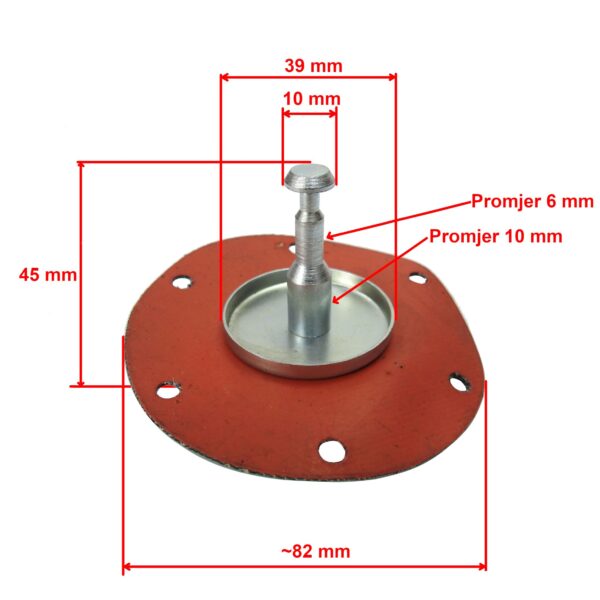 MEMBRANA AC PUMPE IMT 539 INDIJA  6517  Š:52722